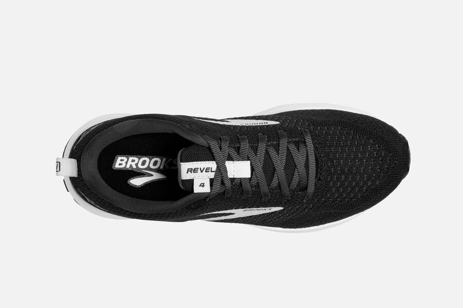 Brooks Revel 4 Road Running Shoes Mens Black/Silver 678103-RXJ